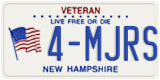 New Hampshire, Vanity Plates