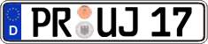 German license plate, Regular plates