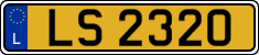 License plate of Luxembourg, 2003 year system