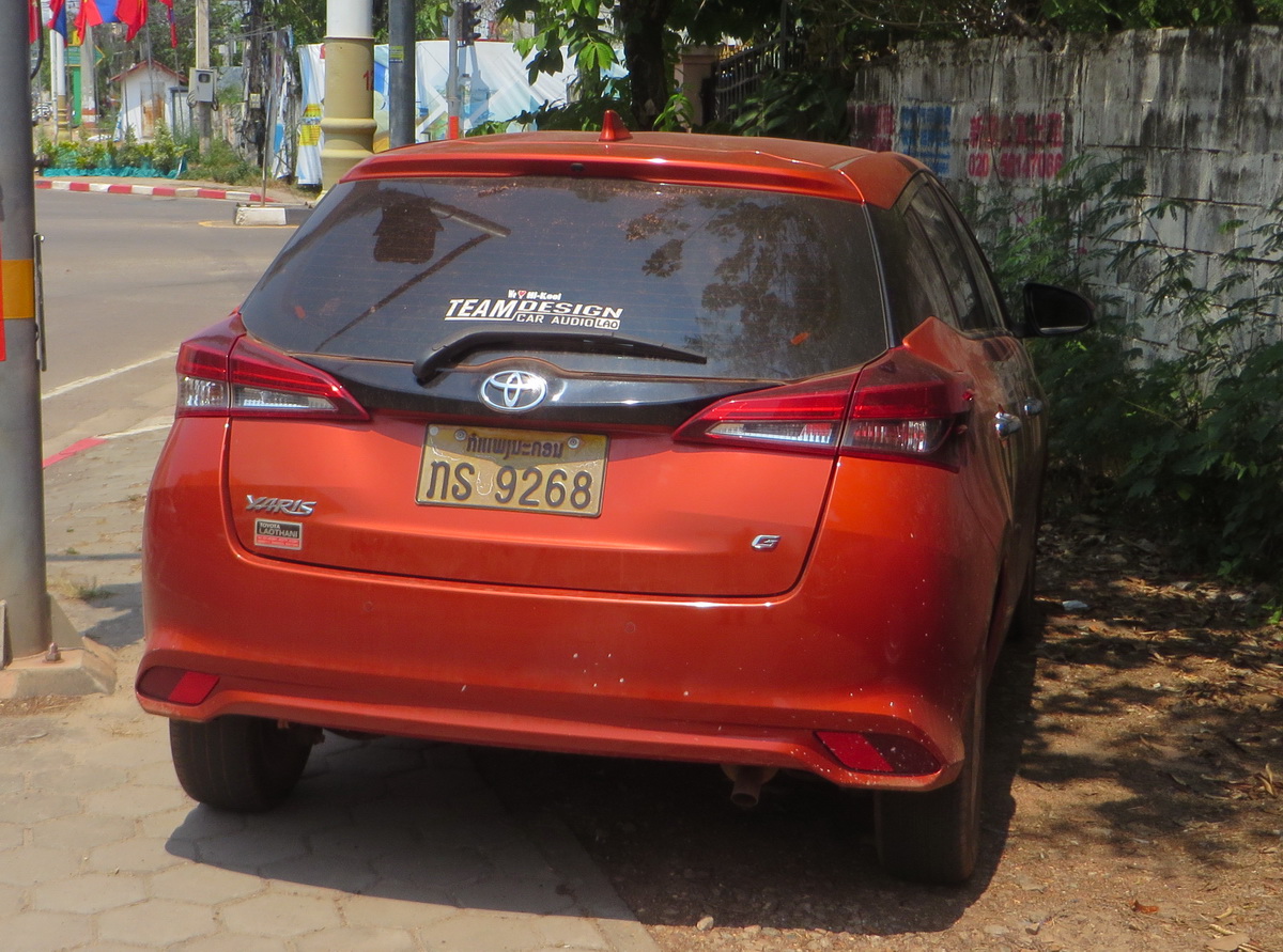 ກຣ 9268, Toyota Yaris 3rd gen Hatch (XP150), 1st facelift, 2017–2020 (–present for VN-market)
