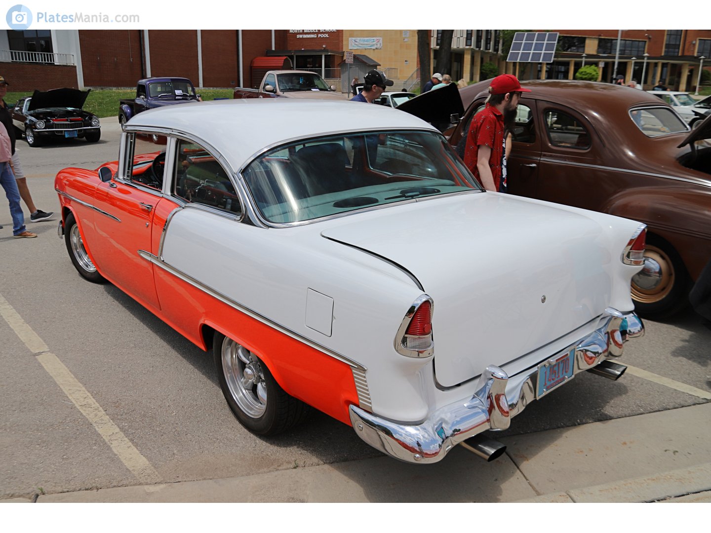 145170, Chevrolet Bel Air 2nd gen 1955 2-door Sedan (2402; A-body), 1954–1955