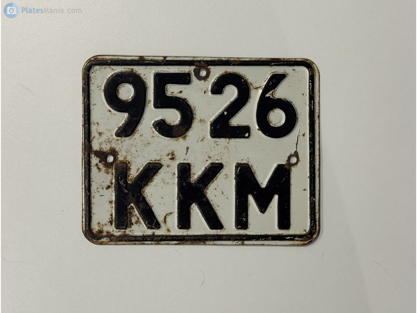 9526 ККМ, License plate without vehicle 