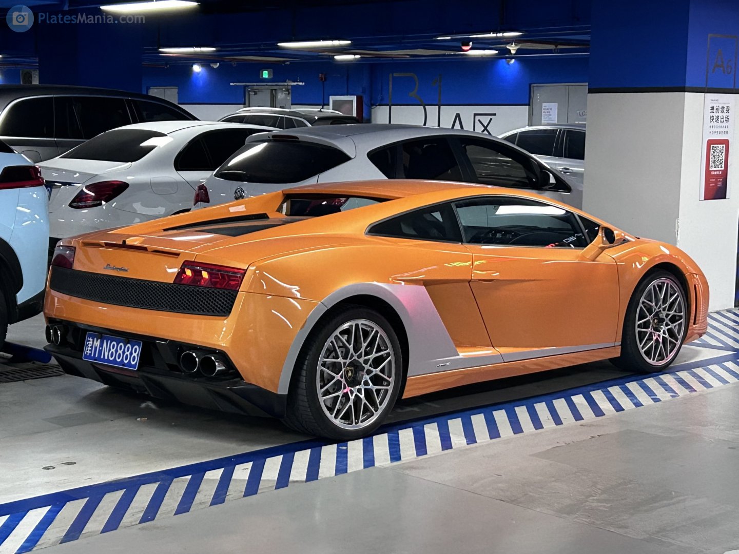 津M·N8888, Lamborghini Gallardo 1st gen Coupé, facelift, 2008–2014