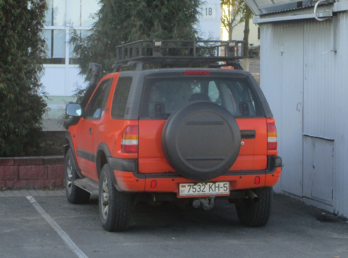 7532 KH-5, Opel Frontera 2nd gen Sport 3-door SUV (B; U99), 1998–2003