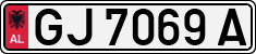 License plate of Albania, Cars (1993)