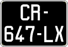 French license plate, SIV (oldtimers)