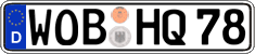 German license plate, Regular plates