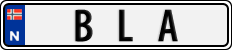License plate of Norway, Vanity Plates