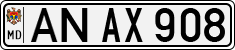 License plate of Moldova, Cars (1992)