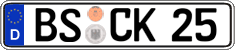 German license plate, Regular plates
