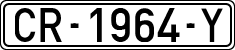 License plates of Spain, 1971 year series