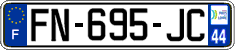 French license plate, SIV (ordinary)