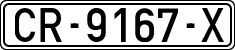 License plates of Spain, 1971 year series