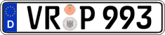 German license plate, Regular plates