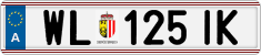 License plate of Austria, Regular plates