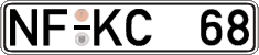 German license plate, Regular plates