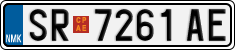 License plate of North Macedonia, Regular plates (2012)