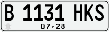 License plate of Indonesia, Regular plates