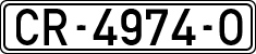 License plates of Spain, 1971 year series