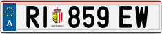 License plate of Austria, Regular plates