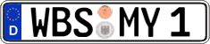 German license plate, Regular plates