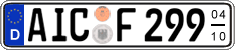 German license plate, Seasonal plates