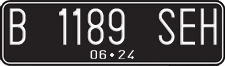 License plate of Indonesia, Regular plates