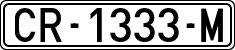License plates of Spain, 1971 year series