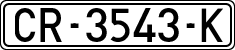 License plates of Spain, 1971 year series