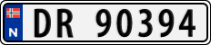 License plate of Norway, Cars