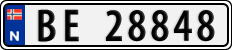 License plate of Norway, Cars
