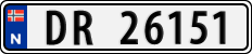 License plate of Norway, Cars