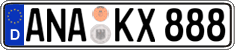 German license plate, Regular plates