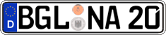 German license plate, Regular plates