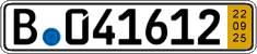 German license plate, Short-term transit plates