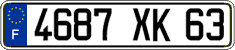 French license plate, FNI