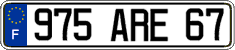 French license plate, FNI