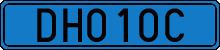 License plate of Sweden, Diplomatic