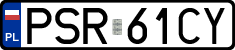License plates of Poland, Regular car plates