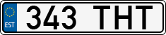 License plate of Estonia, Regular car plates