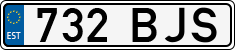 License plate of Estonia, Regular car plates
