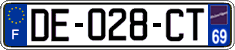 French license plate, SIV (ordinary)
