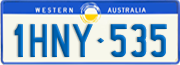 Western Australia, Regular plates