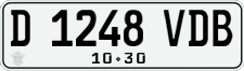 License plate of Indonesia, Regular plates