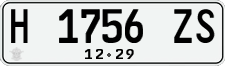 License plate of Indonesia, Regular plates