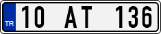 License plate of Turkey, Regular plates