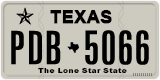 Texas, Regular plates (2012) (АBC-1234)
