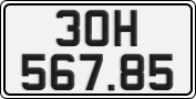 License plate of Vietnam, Cars