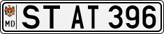 License plate of Moldova, Cars (1992)