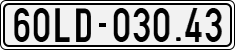 License plate of Vietnam, Specialty plates
